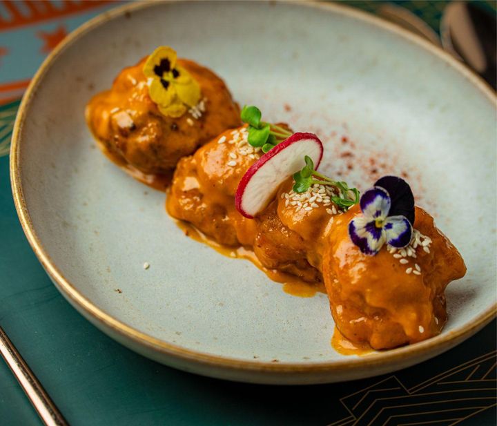 Bombay Velvet signature dishes Hyderabadi Khatte Meethe BainganAchari Soya ChaapKasundi Paneer Tikka